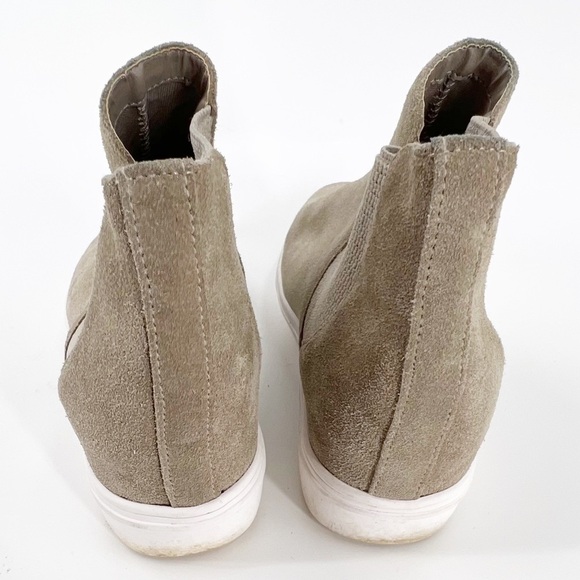 ✅ Steve Madden Beige Brown Suede Sultan Chelsea Wedge Sneaker size 8 - Picture 5 of 7